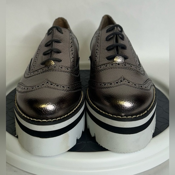 Salamandra  Silver Platform Oxfords Women’s Size  7 (24)  BRAND NEW SUPER CUTE! - Picture 6 of 10